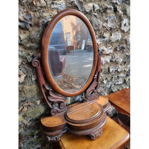 1098 - A sundry lot of furniture, to include a Victorian oak tripod table, 53cm wide; a brass framed fire s... 