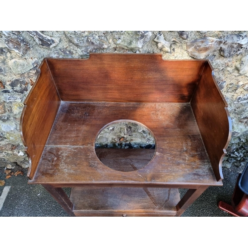 1100 - A mahogany wash stand, 70cm wide. 