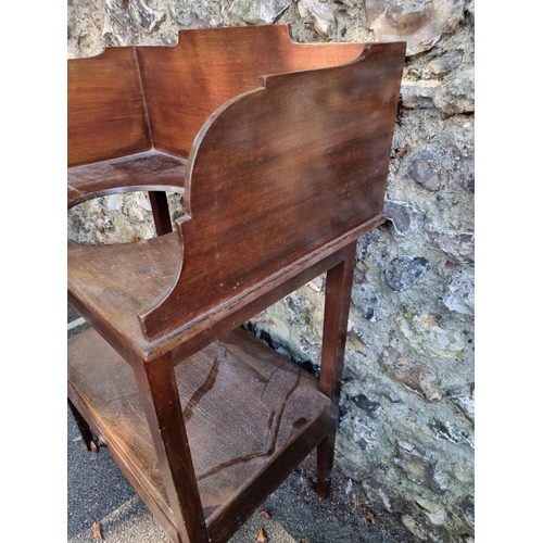 1100 - A mahogany wash stand, 70cm wide. 