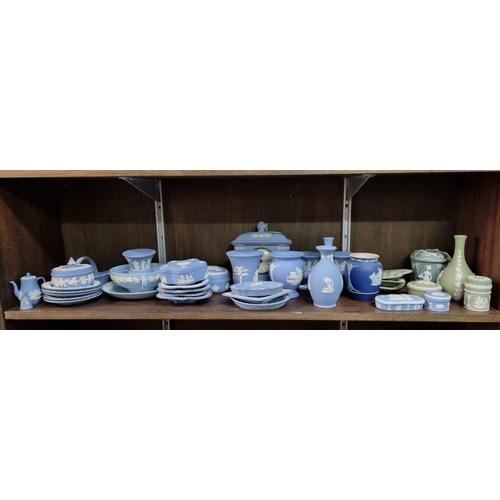 1369 - A large collection of Wedgwood Jasperware and similar. 