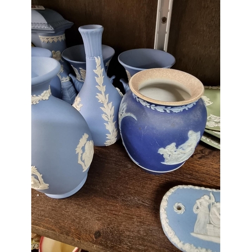 1369 - A large collection of Wedgwood Jasperware and similar. 