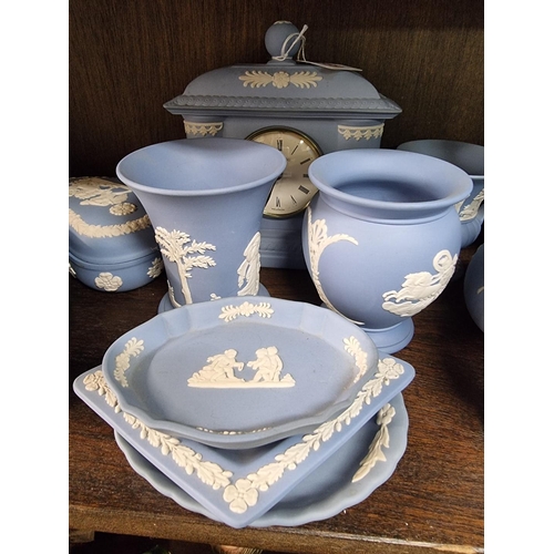 1369 - A large collection of Wedgwood Jasperware and similar. 