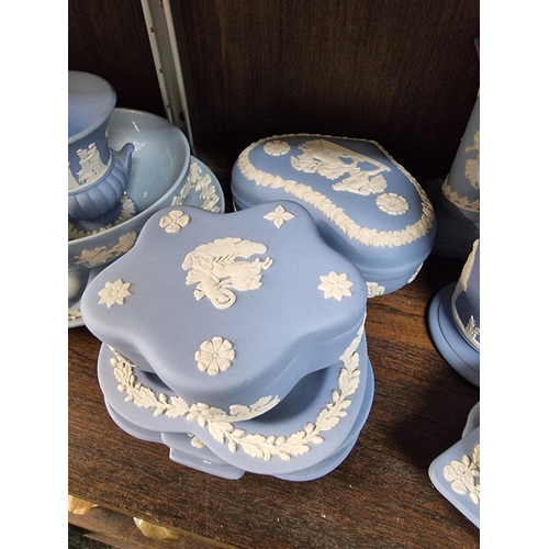 1369 - A large collection of Wedgwood Jasperware and similar. 