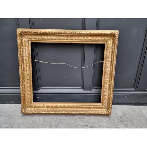 1449 - An antique gold painted frame, rebate 60 x 70cm. 