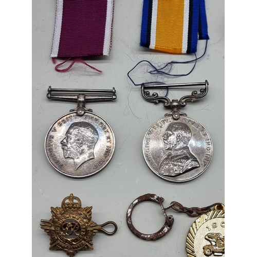 1472 - Medals: a group of three, to 21915 Sjt F Cocking R.A. comprising: World War I War Medal; Victory Med... 