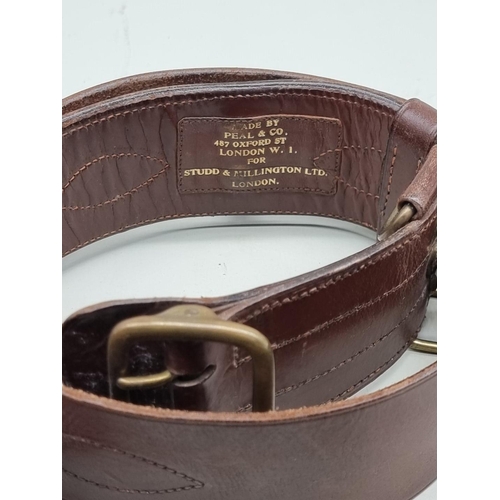 1521 - A leather Sam Browne belt. 