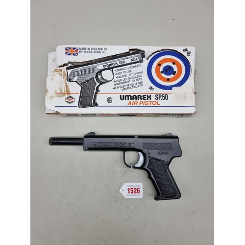 1526 - A Hy-Score G50 Junior .177 cal spring air pistol, with associated box. 