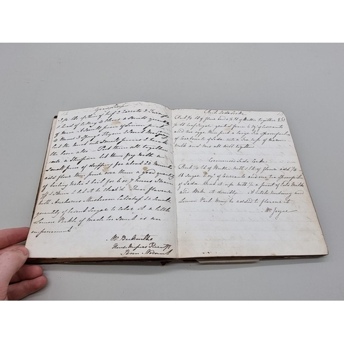 517 - MANUSCRIPT COOKERY RECEIPT BOOK: compiled by one Mrs Farrer of Henley on Thames, circa 1840s, approx... 