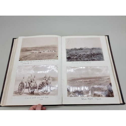 531 - PHOTOGRAPH ALBUM: good late 19thc album pertaining to Colonel H Wright: numerous albumen and silver ... 