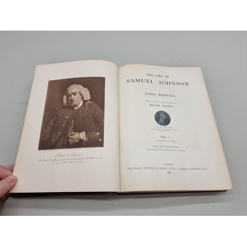 555 - BINDINGS: BOSWELL (James): 'The Life of Samuel Johnson...newly edited with notes by Roger Ingpe... 