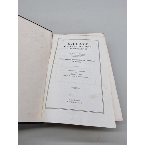 560 - IRELAND: COYLE (Albert, official reporter): 'Evidence on Conditions in Ireland..comprising the ... 