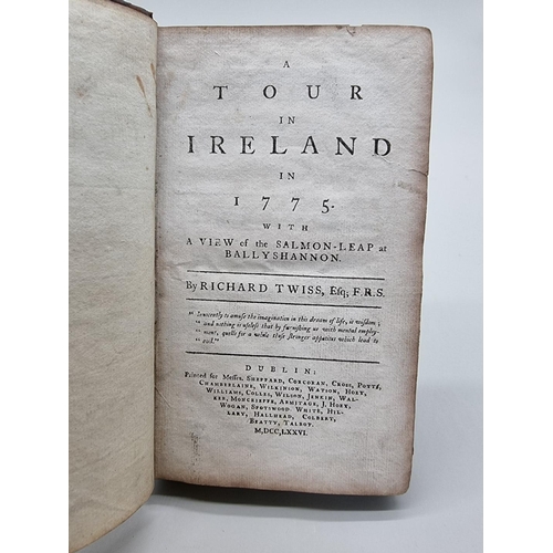 561 - IRELAND: TWISS (Richard): 'A Tour in Ireland in 1775. With a view of the salmon-leap at Ballysh... 