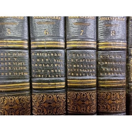 580 - REGENCY BINDINGS: SHAKESPEARE (William): 'Shakespeare's Dramatic Works...', London, J F Dove, 1... 