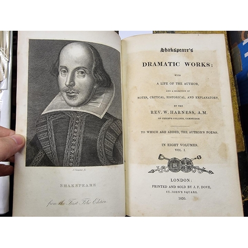 580 - REGENCY BINDINGS: SHAKESPEARE (William): 'Shakespeare's Dramatic Works...', London, J F Dove, 1... 