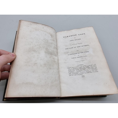 581 - MILTON (John): 'Paradise Lost..', London, F C & J Rivington et al, 1817: contemporary full ... 