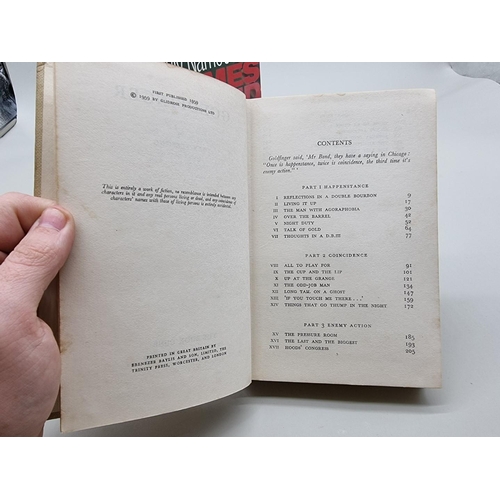 590 - FLEMING (Ian): 'Goldfinger', London, The Book Club, 1959: publishers beige cloth with dustjacke... 