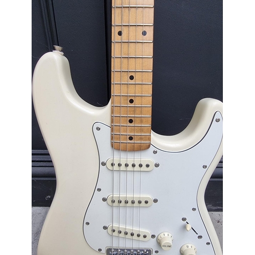 1504 - A Squire by Fender Stratocaster 50th anniversary electric guitar.