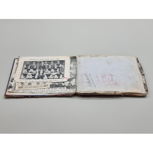 503 - FOOTBALL BETWEEN THE WARS: AUTOGRAPH ALBUM: a good album of inter-war period British football team a... 