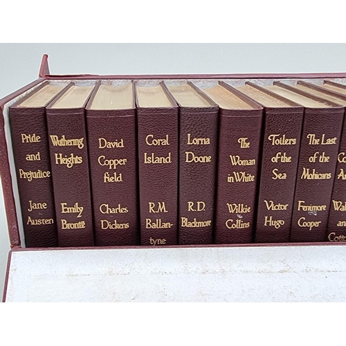 511 - GORDON CLASSIC LIBRARY: boxed set of 20 vols, pub. Thomas Nelson circa 1920, uniform burgundy leathe... 