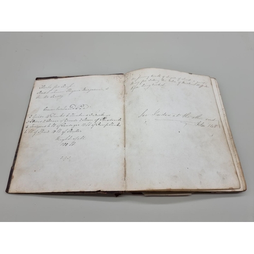 517 - MANUSCRIPT COOKERY RECEIPT BOOK: compiled by one Mrs Farrer of Henley on Thames, circa 1840s, approx... 