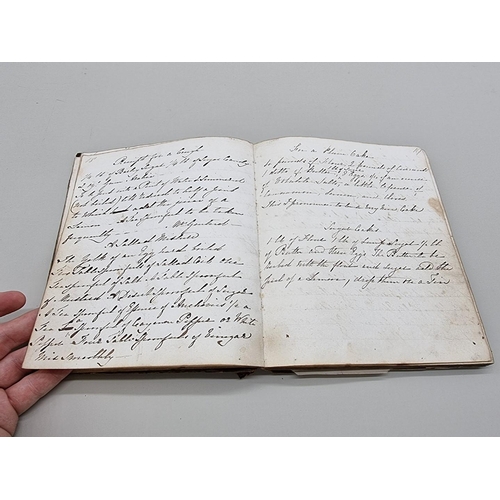 517 - MANUSCRIPT COOKERY RECEIPT BOOK: compiled by one Mrs Farrer of Henley on Thames, circa 1840s, approx... 