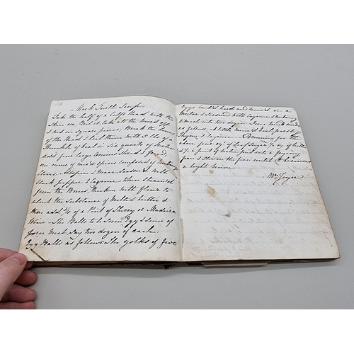 517 - MANUSCRIPT COOKERY RECEIPT BOOK: compiled by one Mrs Farrer of Henley on Thames, circa 1840s, approx... 