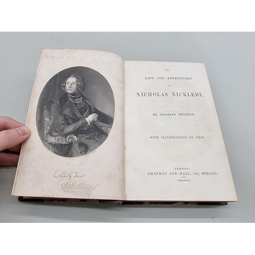 553 - DICKENS (Charles): 'The Life and Adventures of Nicholas Nickleby': London, Chapman & Hall, 1839:... 