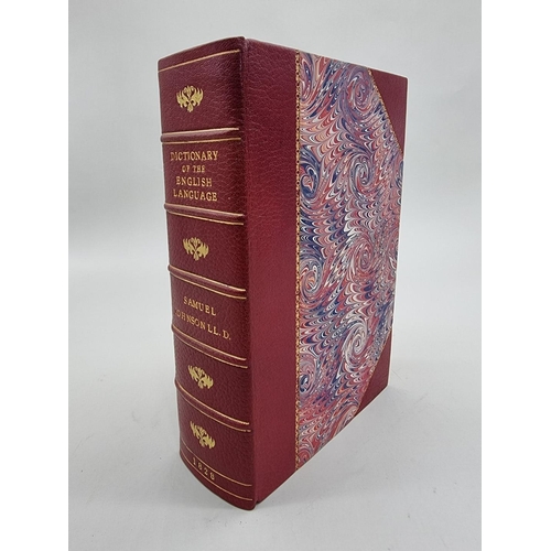 583 - JOHNSON (Samuel): 'A Dictionary of the English Language..', Joseph Ogle Robinson, 1828: 1369pp,... 