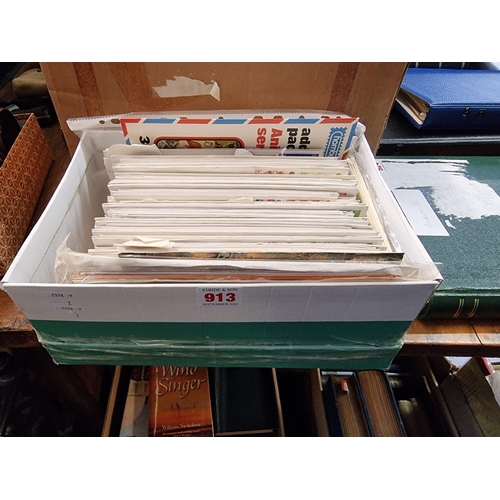 913 - FIRST DAY COVERS: approx 180 First Day Covers, inc. military, politics, transport, etc. (Sm.Box... 