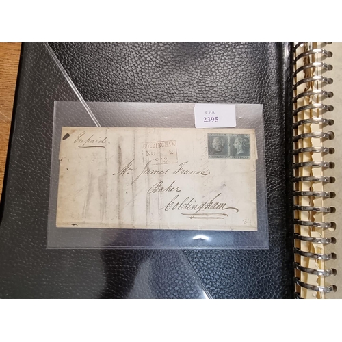 920 - SCOTTISH POSTAL HISTORY: well presented album of approx 48 items, 19th century Scottish postal ... 