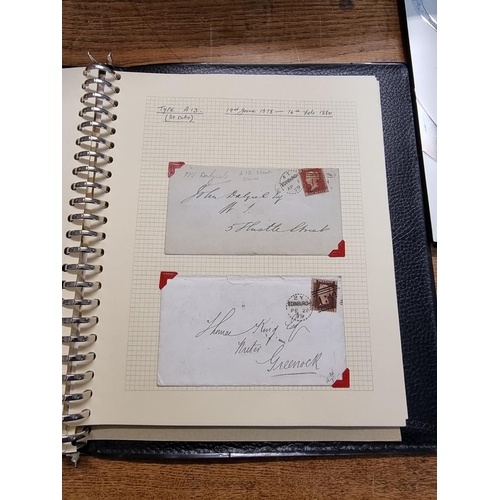 920 - SCOTTISH POSTAL HISTORY: well presented album of approx 48 items, 19th century Scottish postal ... 