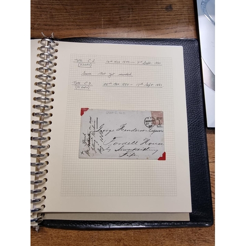 920 - SCOTTISH POSTAL HISTORY: well presented album of approx 48 items, 19th century Scottish postal ... 