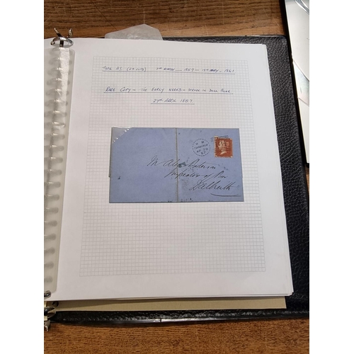 920 - SCOTTISH POSTAL HISTORY: well presented album of approx 48 items, 19th century Scottish postal ... 