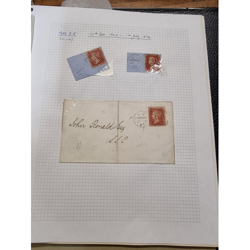 920 - SCOTTISH POSTAL HISTORY: well presented album of approx 48 items, 19th century Scottish postal ... 