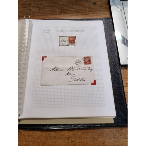 920 - SCOTTISH POSTAL HISTORY: well presented album of approx 48 items, 19th century Scottish postal ... 