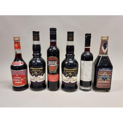 118 - Six bottles of fruit Liqueur, comprising: a 50cl Cherry Brandy; a 35cl Kentish Cherry Brandy; two 70... 