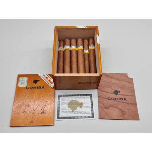 126 - Sixteen Cohiba Siglo IV cigars, in box dated Mar 07.These cigars have been aged for over 12 years in... 