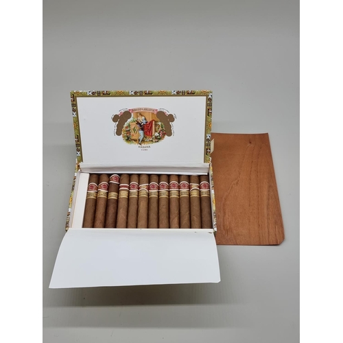 132 - Twelve Romeo y Julieta Short Churchill cigars, in box dated Abr 11.These cigars have been aged for o... 