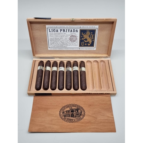 133 - Seven Drew Estate Liga Privada Feral Flying Pig cigars, in box.These cigars have been aged for over ... 