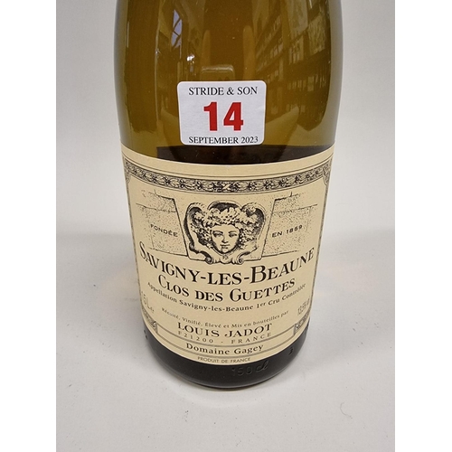 14 - A 150ml magnum bottle of Savigny Les Beaune, Clos des Guettes Blanc, 2000, Louis Jadot.... 