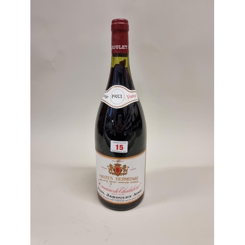 15 - A 150ml magnum bottle of Crozes Hermitage, Domaine de Thalabert, 1983, Paul Jaboulet Aine.... 