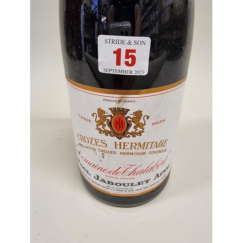 15 - A 150ml magnum bottle of Crozes Hermitage, Domaine de Thalabert, 1983, Paul Jaboulet Aine.... 