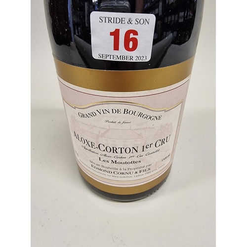 16 - A 150ml magnum bottle of Aloxe Corton 1er Cru Les Moutottes, 1999, Edmond Cornu.