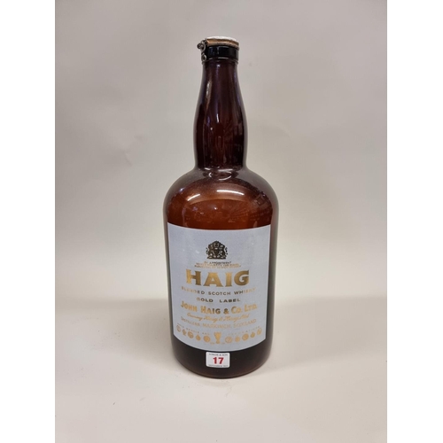 17 - A large Haig 'Gold Label' whisky bottle, approx 4.5 - 6 litres, (no contents), in oc.... 