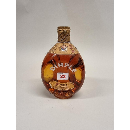 23 - An old bottle of Haig's Dimple Whisky, 1960s bottling.