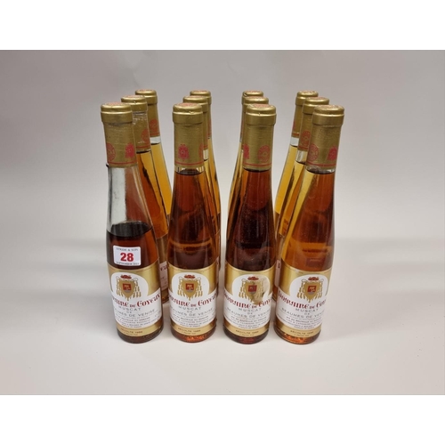 28 - Twelve 37.5cl bottles of Muscat de Beaumes de Venise, Domaine de Coyeux. (12)