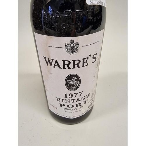 31 - A 75cl bottle of Warre's 1977 Vintage Port.
