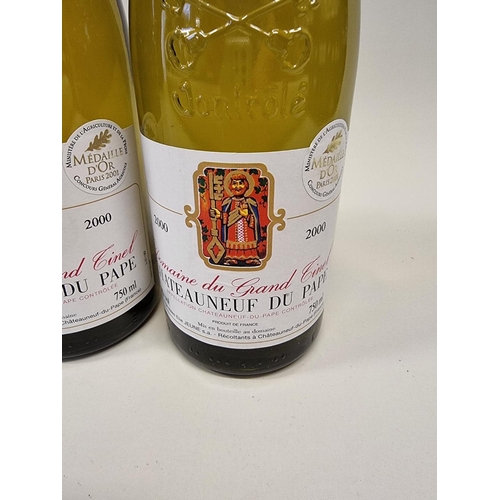 53 - Four 75cl bottles of Chateauneuf du Pape blanc, 2000, Domaine du Grand Tinel. (4)... 