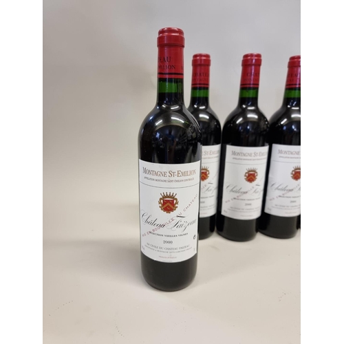 67 - Six 75cl bottles of Chateau Faizeau Vieilles Vignes, 2000, Montagne St Emilion. (6)... 