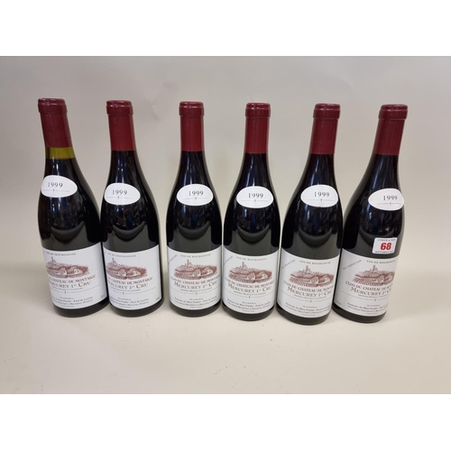 68 - Six 75cl bottles of Mercurey 1er Cru Chateau de Montaigu, 1999, Meix Foulot. (6)... 